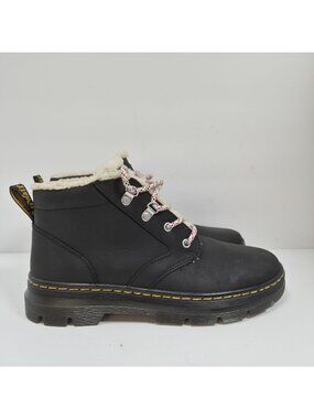 Dr. Martens Bonny Women's Black Faux Shearling Lined Casual Boots US Size 11